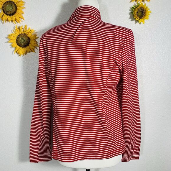 Tommy Hilfiger Red And White Seafaring Open Jacket Size Small Women’s - Picture 6 of 11